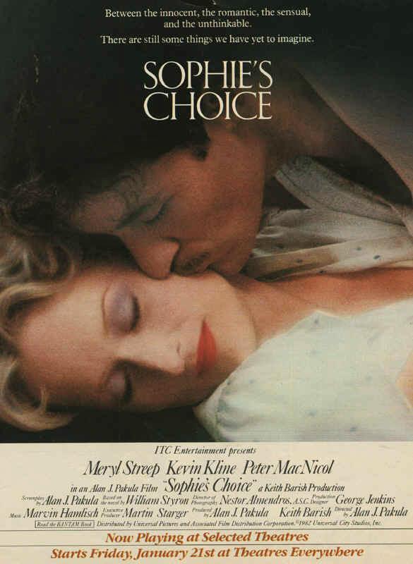ดูหนังออนไลน์ฟรี Sophie’s Choice (1982) ทางเลือกของโซฟี